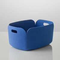 Panier de rangement en feutre - Bleu